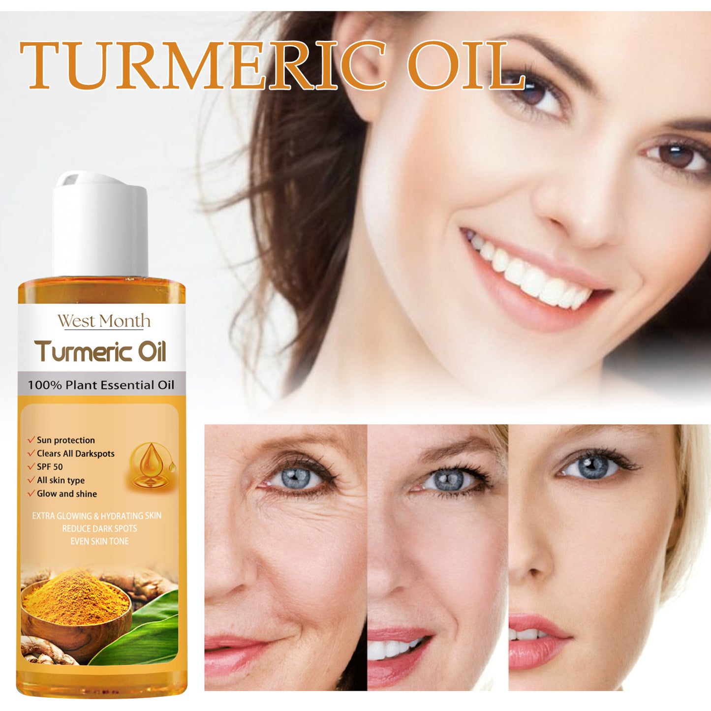 Turmeric Essential Oil - Moisturizing, Tightening, Brightening