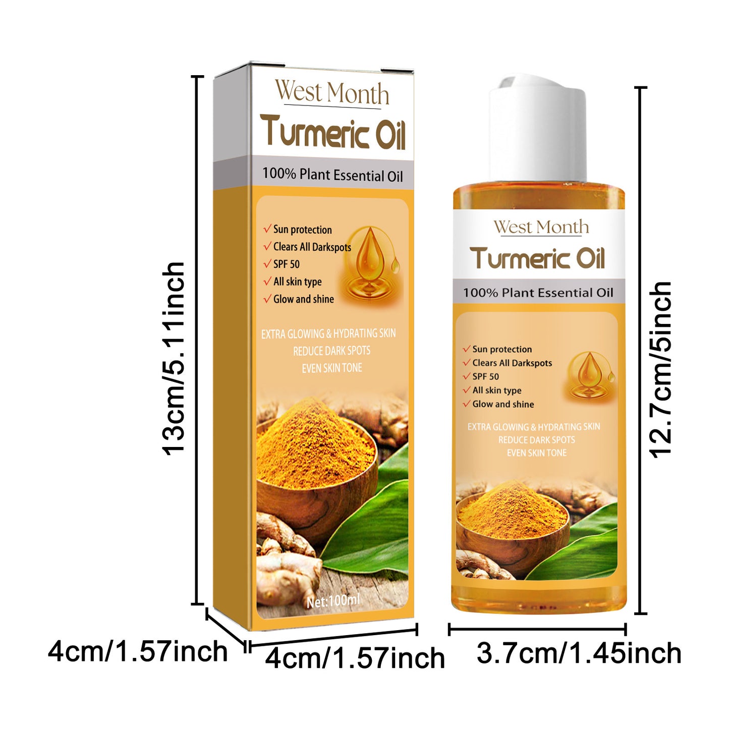 Turmeric Essential Oil - Moisturizing, Tightening, Brightening