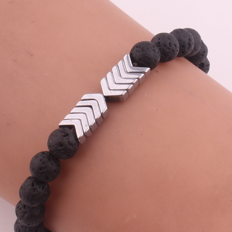 Black Lava Volcanic Essential Oil Diffuser Bracelet