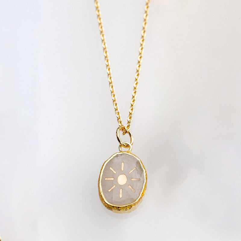 Celestial Necklace Astrology Necklace Dainty Gemstone