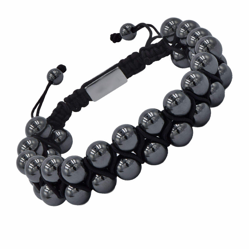 Hematite Beads Essential Oil Diffuser Bracelet