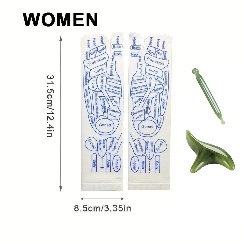 Reflexology Socks with Trigger Point Massage Tool