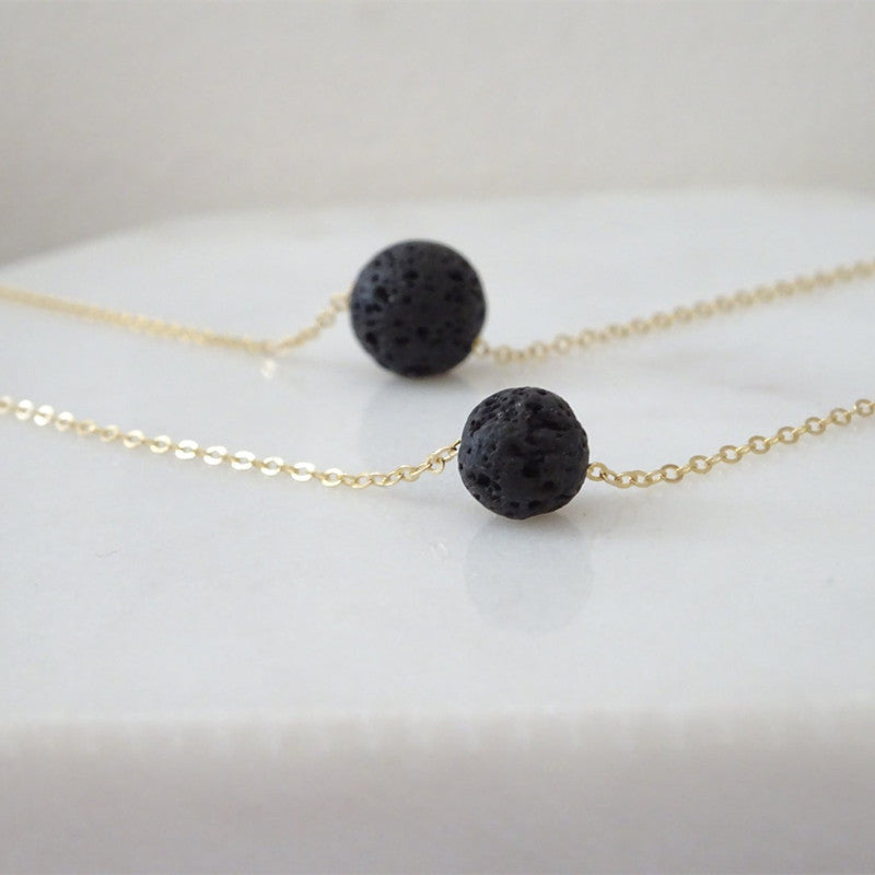Pure Diffuser Lava Stone Necklace