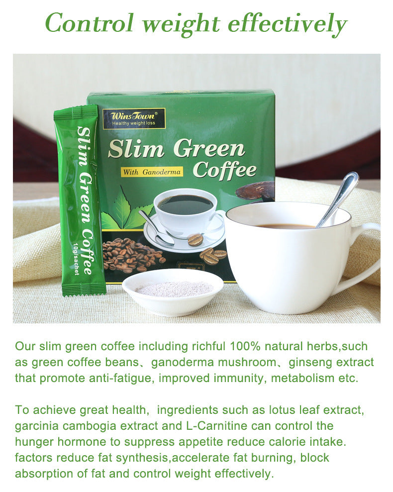 Green Coffee With Ganoderma Instant Coffee