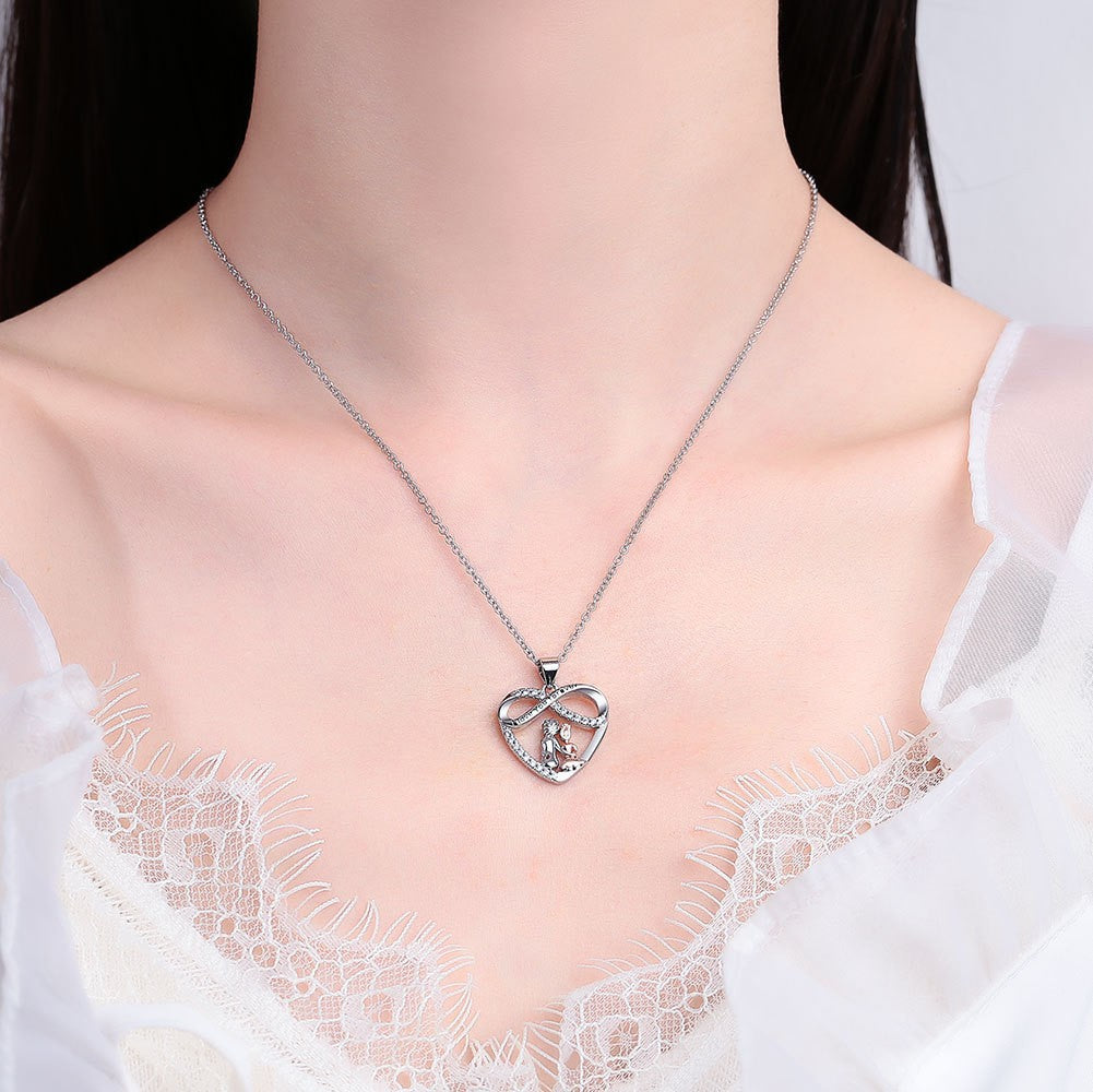 Love You Forever Heart Necklace