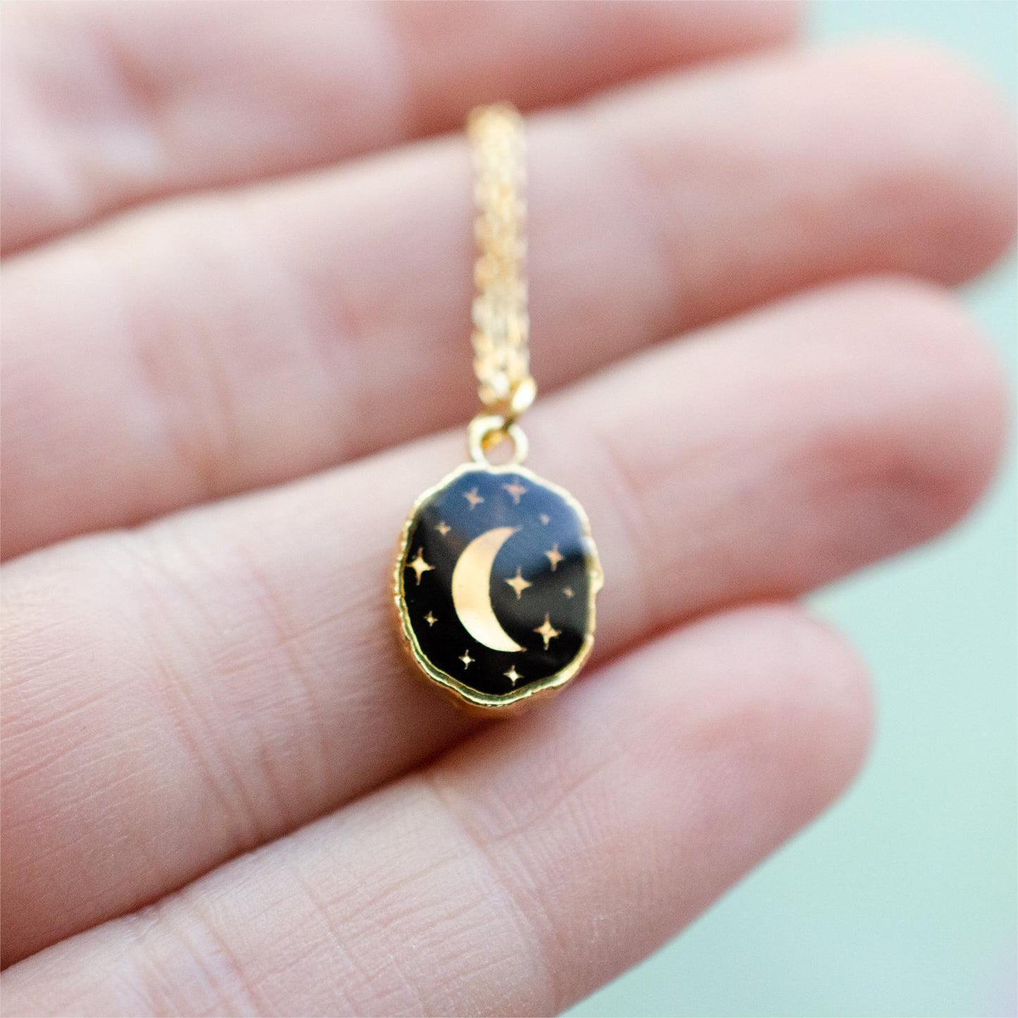 Celestial Necklace Astrology Necklace Dainty Gemstone