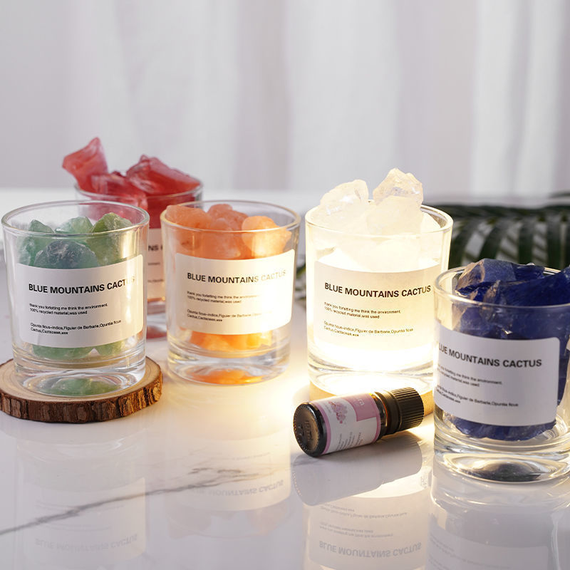 Gemstone Essential Oil Diffuser with USB Lighting