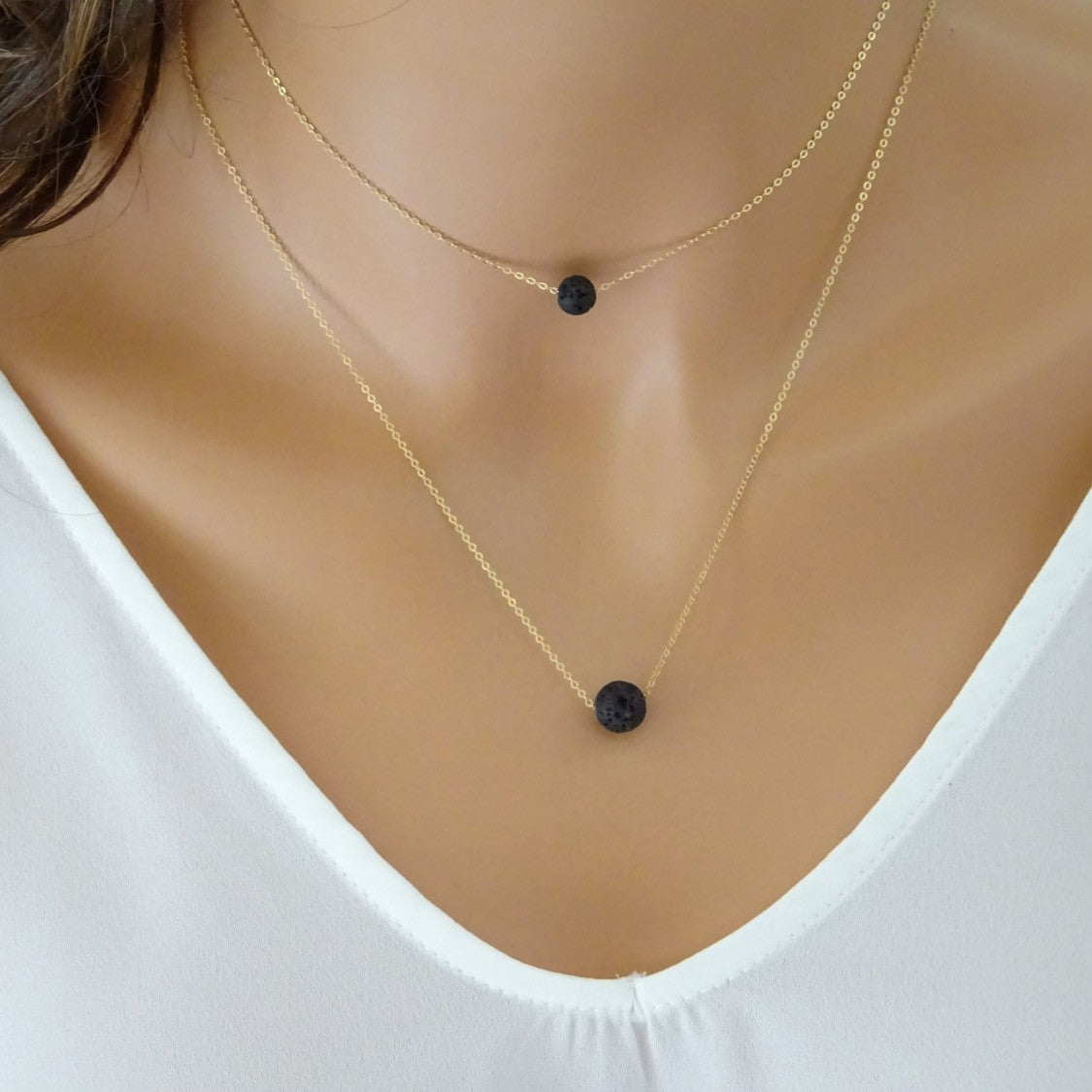 Pure Diffuser Lava Stone Necklace