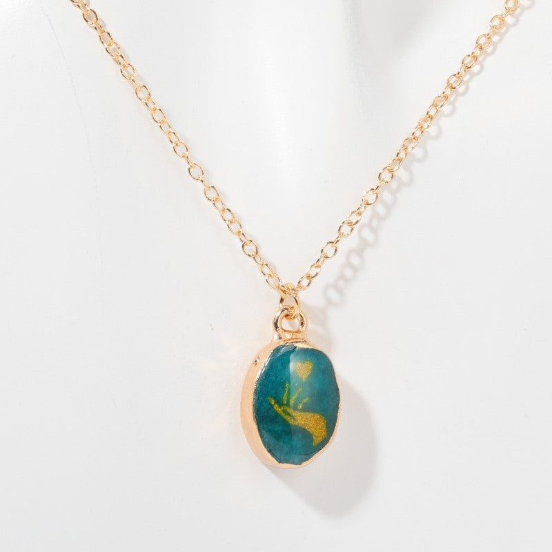 Gemstone Birthstone Necklace Celestial Necklace