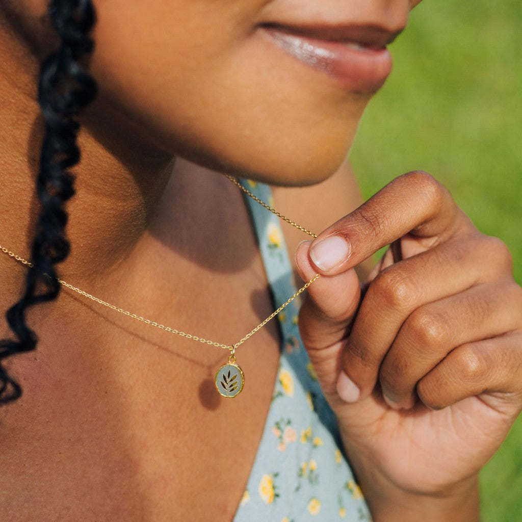 Gemstone Birthstone Necklace Celestial Necklace
