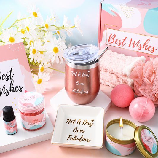 "best Wishes" Essential Oil Bath Salt Gift Set