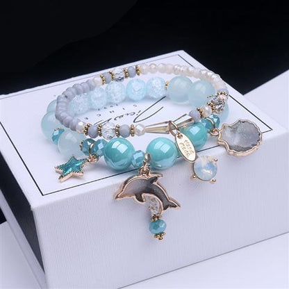 Dolphin Shell Beaded Bracelet