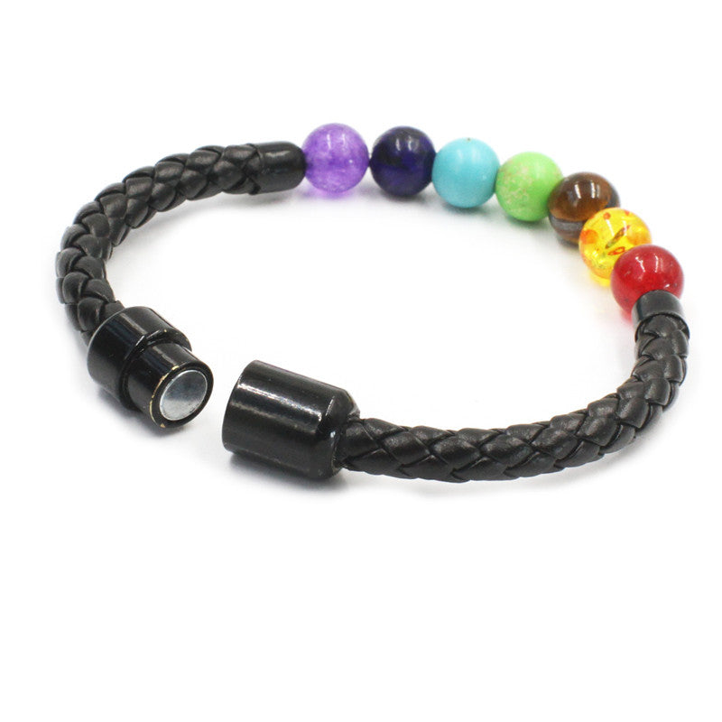 7 Chakra Essential Oil Diffuser Bracelet - Free Today