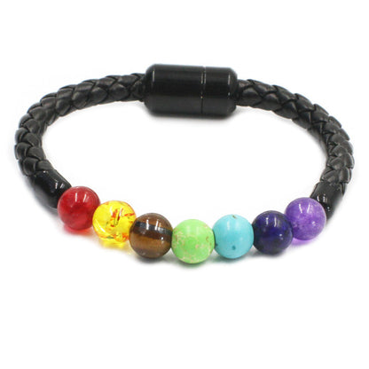 7 Chakra Essential Oil Diffuser Bracelet - Free Today