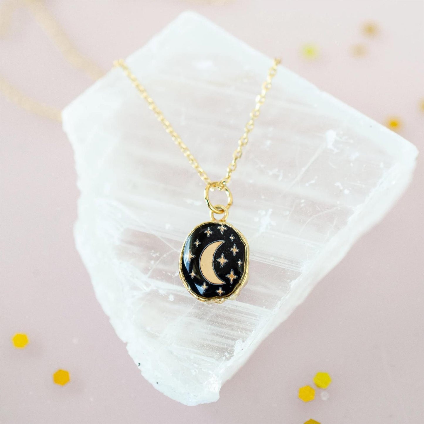 Celestial Necklace Astrology Necklace Dainty Gemstone