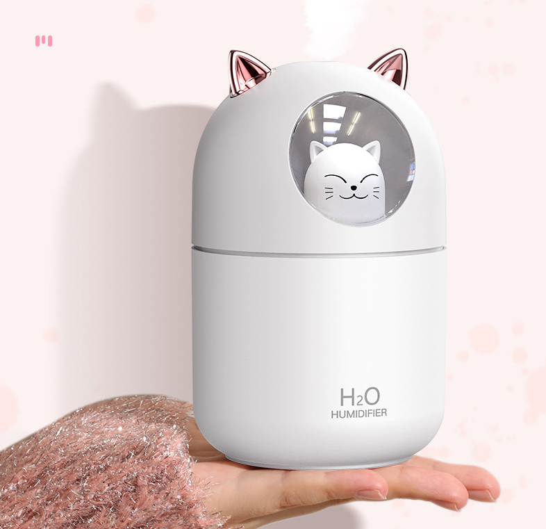 Cat Shape Humidifier Essential Oil Diffuser USB Rerchargeable
