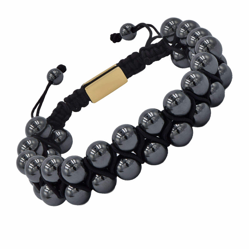 Hematite Beads Essential Oil Diffuser Bracelet