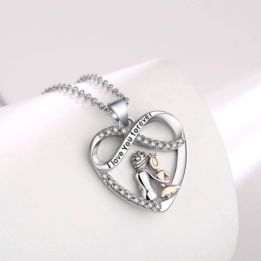 Love You Forever Heart Necklace