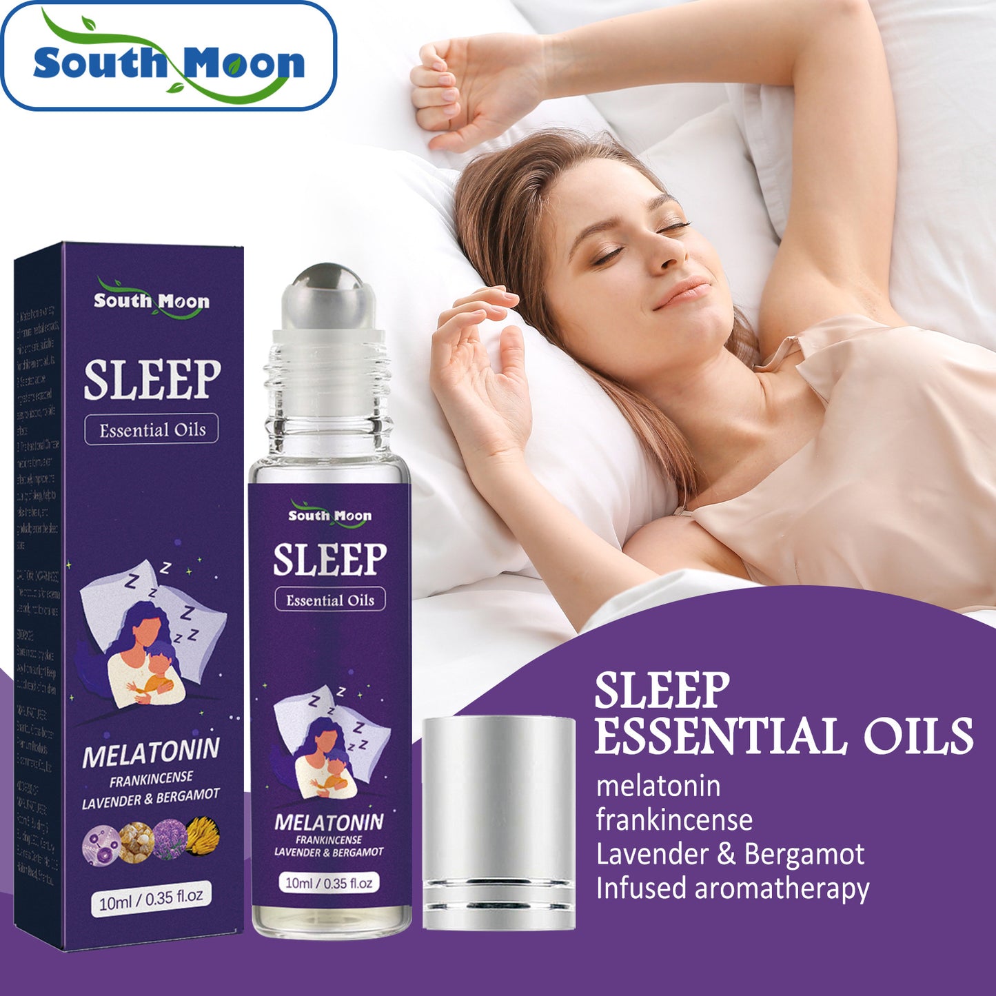 Roll on Essential Oil for Deep Sleep Improve Insomnia
