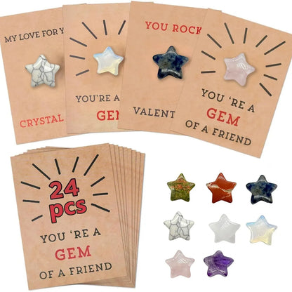 24PCs Valentines Cards with Heart-Shape -Gifts for Kids